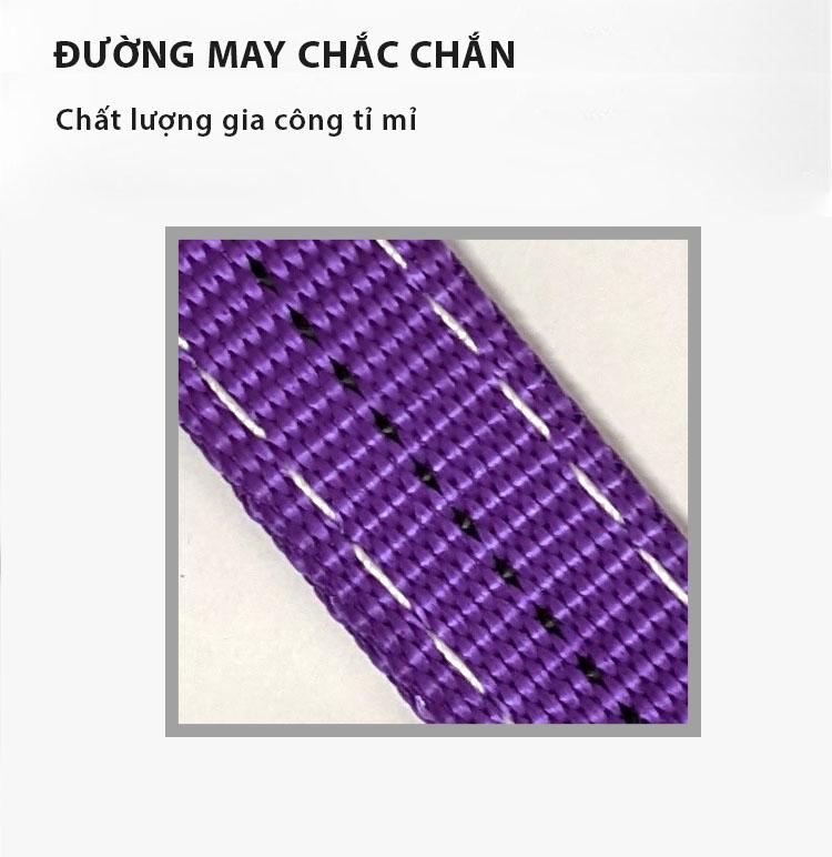 đường may của cáp vải rất chắc chắn, chất lượng gia công tỉ mỉ
